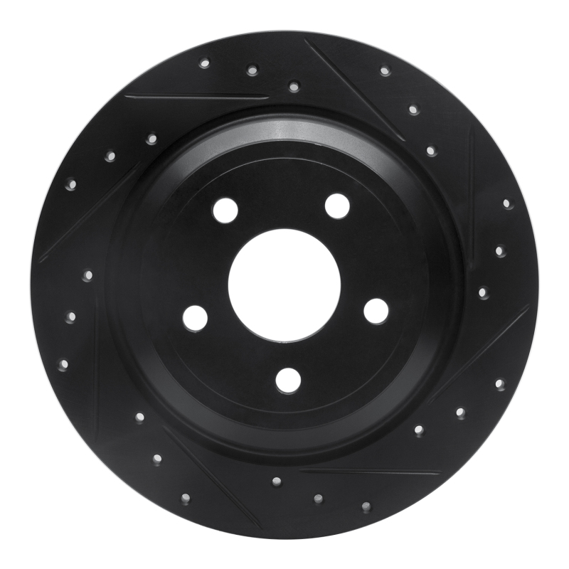 Ford Focus Brake Rotor (1) - Rear Right - R1 Concepts - Drilled & Slotted - Black - `16-`25 Ford Focus Brake Rotor (1) - Rear Right - R1 Concepts - Drilled & Slotted - Black - `16-`25